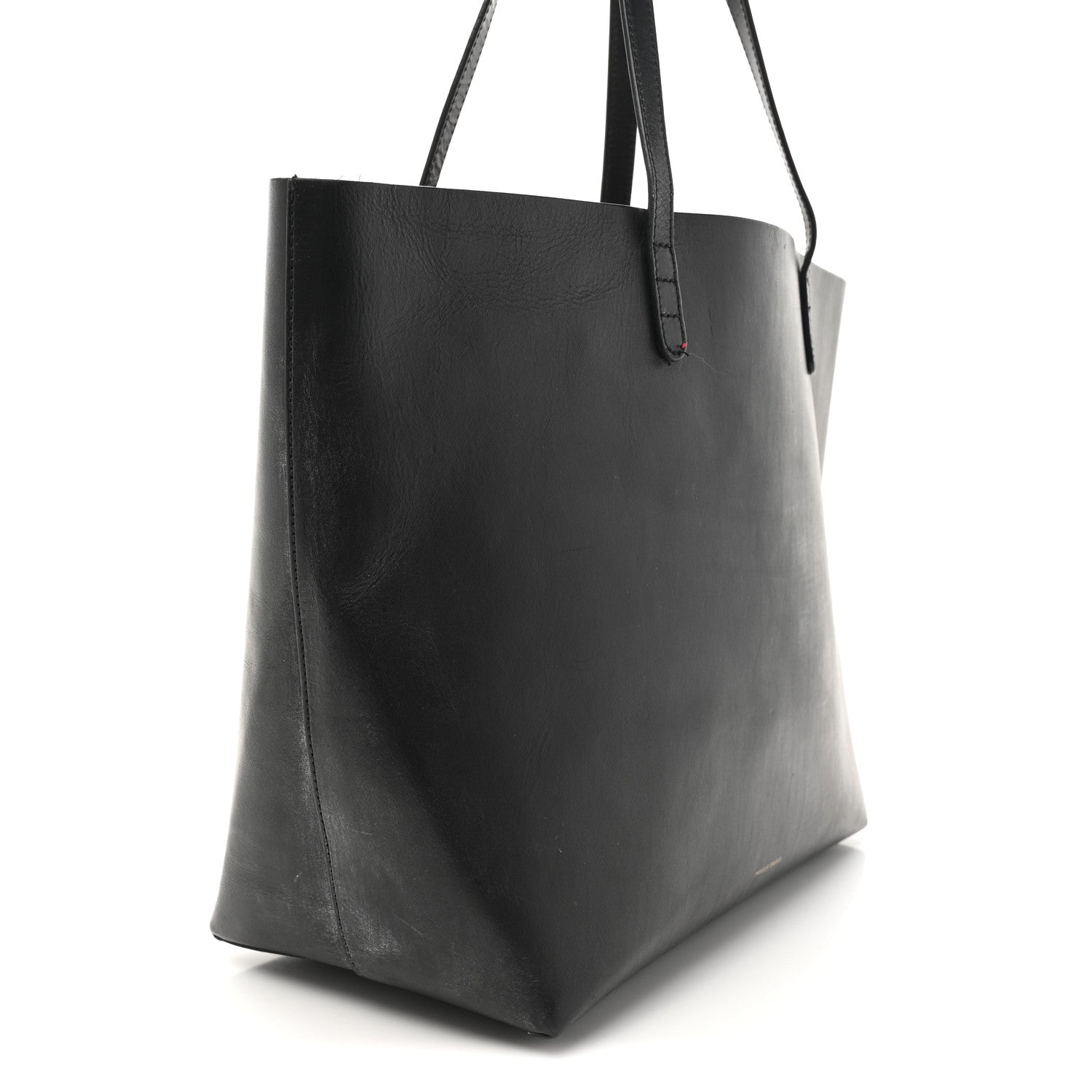 Mansur Gavriel Calfskin Shopping Tote Black Flamma 15 of 17