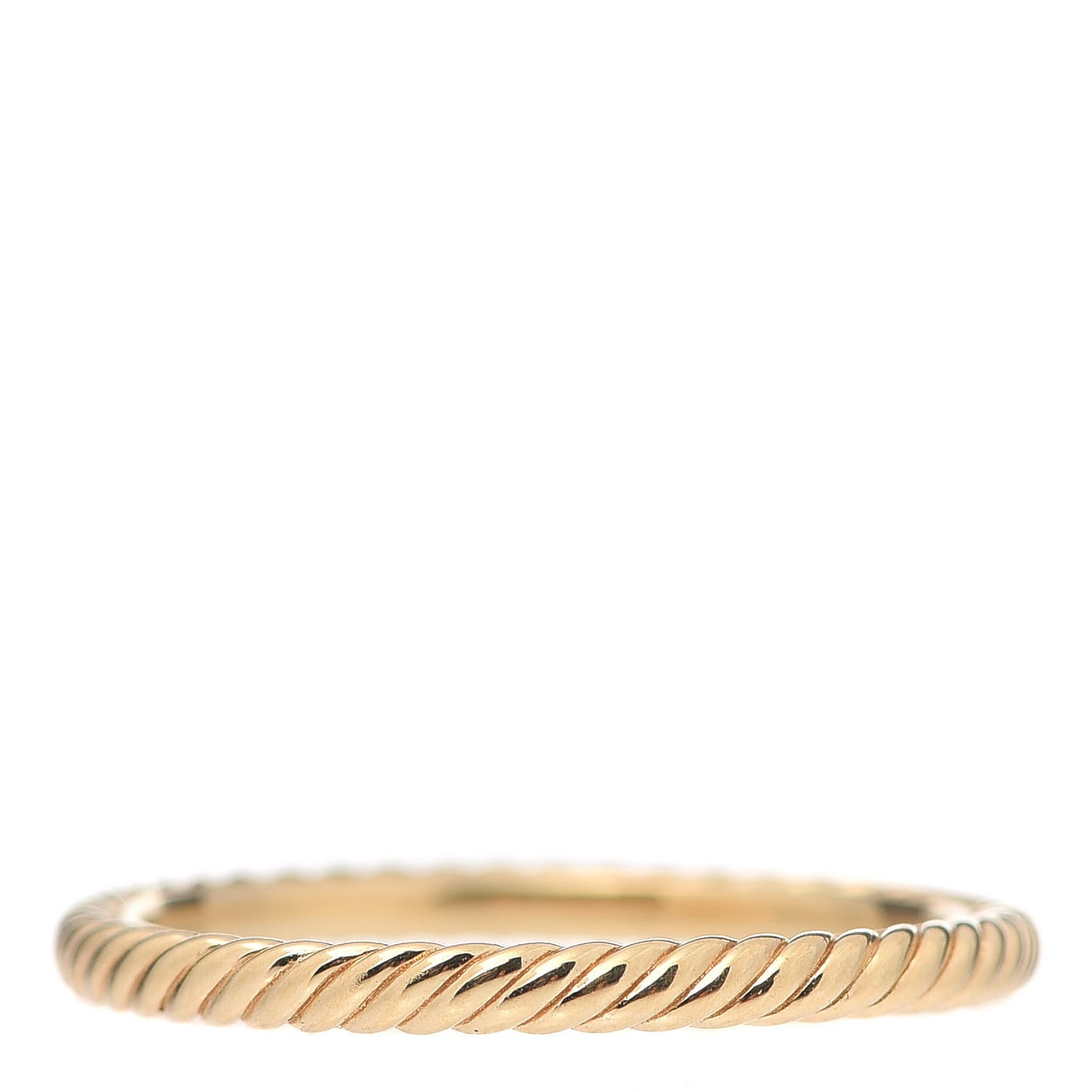 18K Yellow Gold 2mm Cable Classics Band Ring 57 8