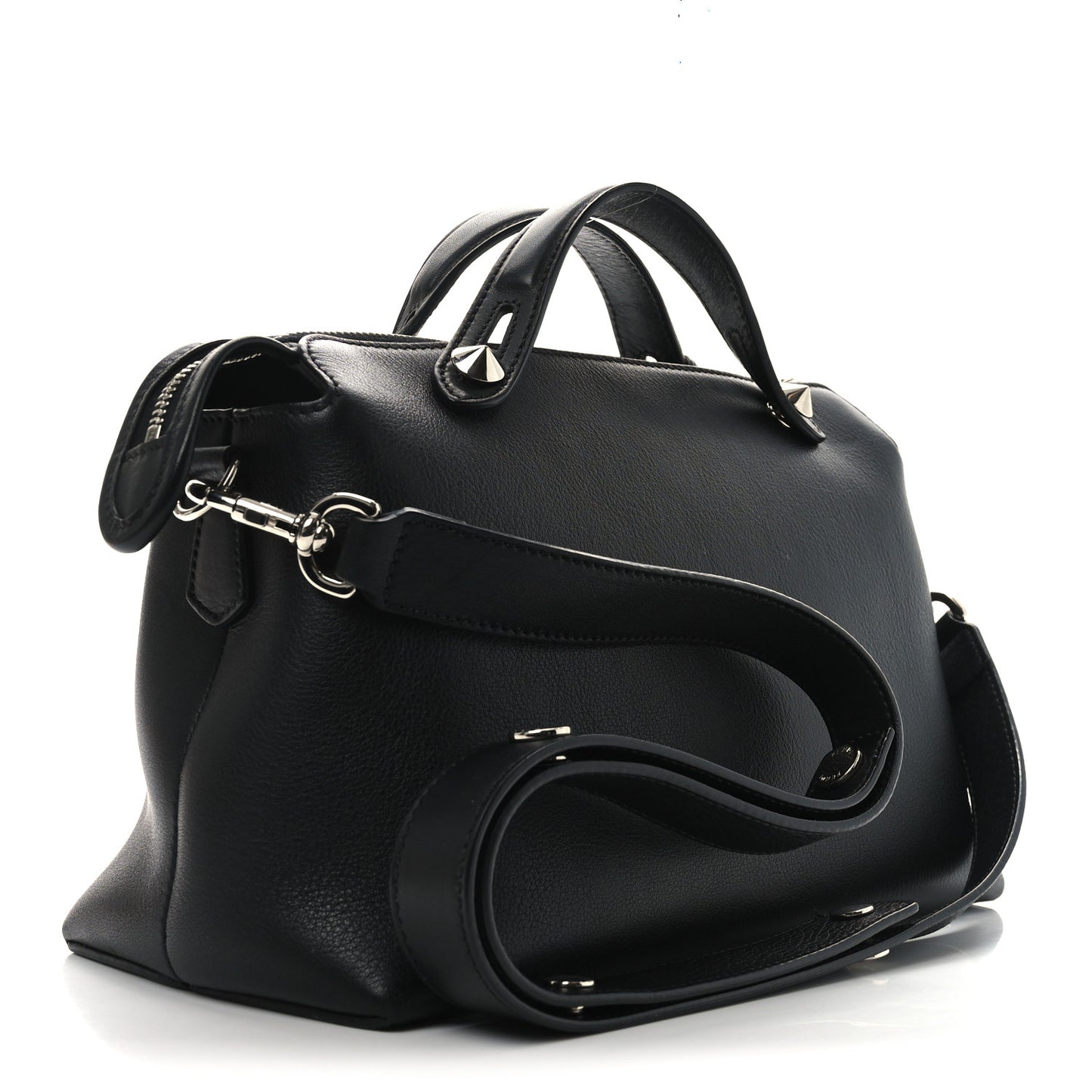 Vitello Dolce Medium By The Way Boston Bag Black