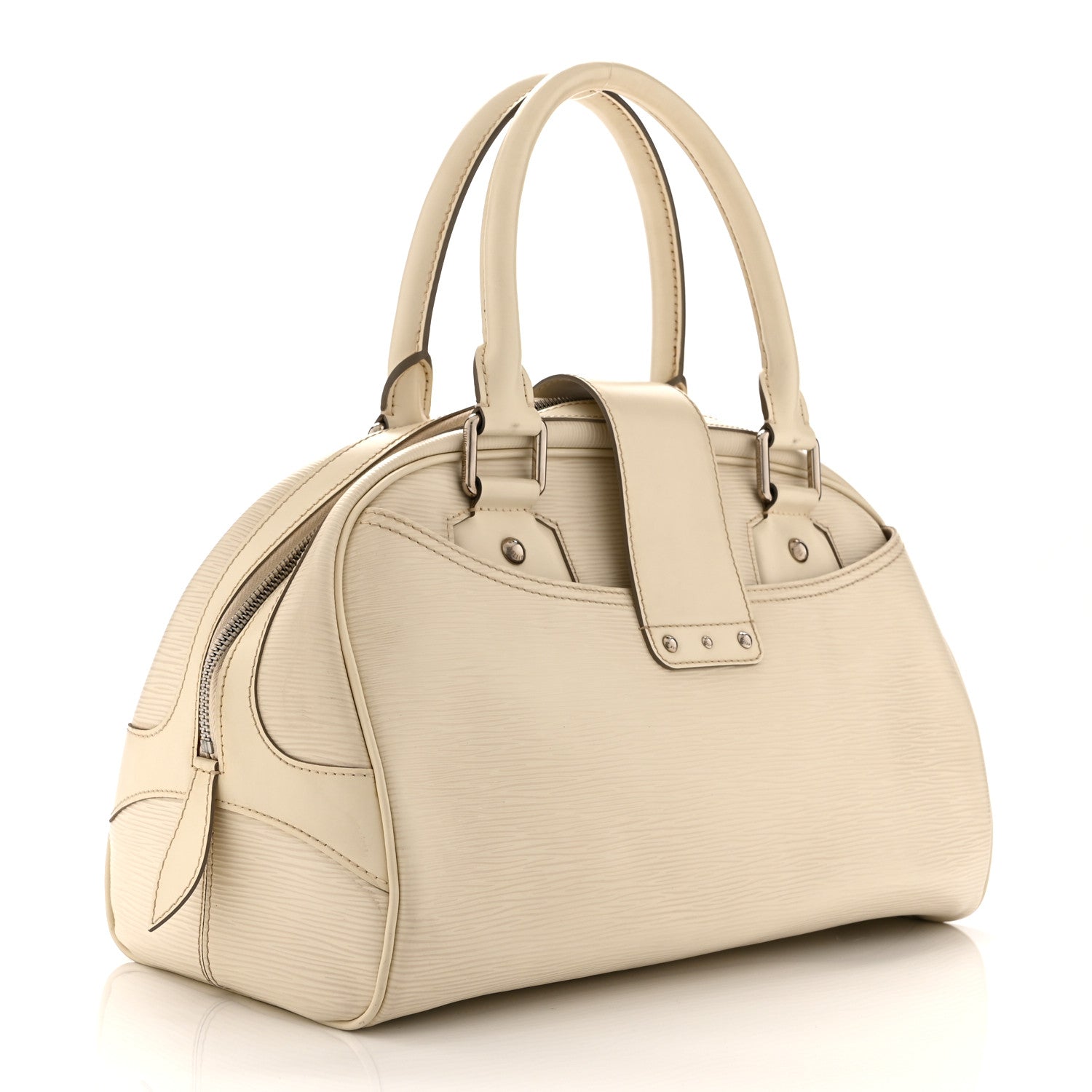 Louis Vuitton Epi Bowling Montaigne GM Ivory 3 of 11