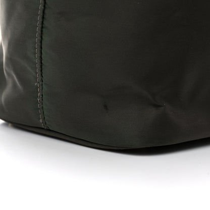Prada Tessuto Nylon Logo Tote Green 15 of 16