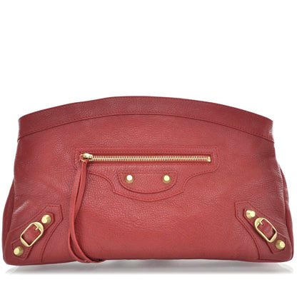 Balenciaga Chevre Premier Clutch Red 1 of 7
