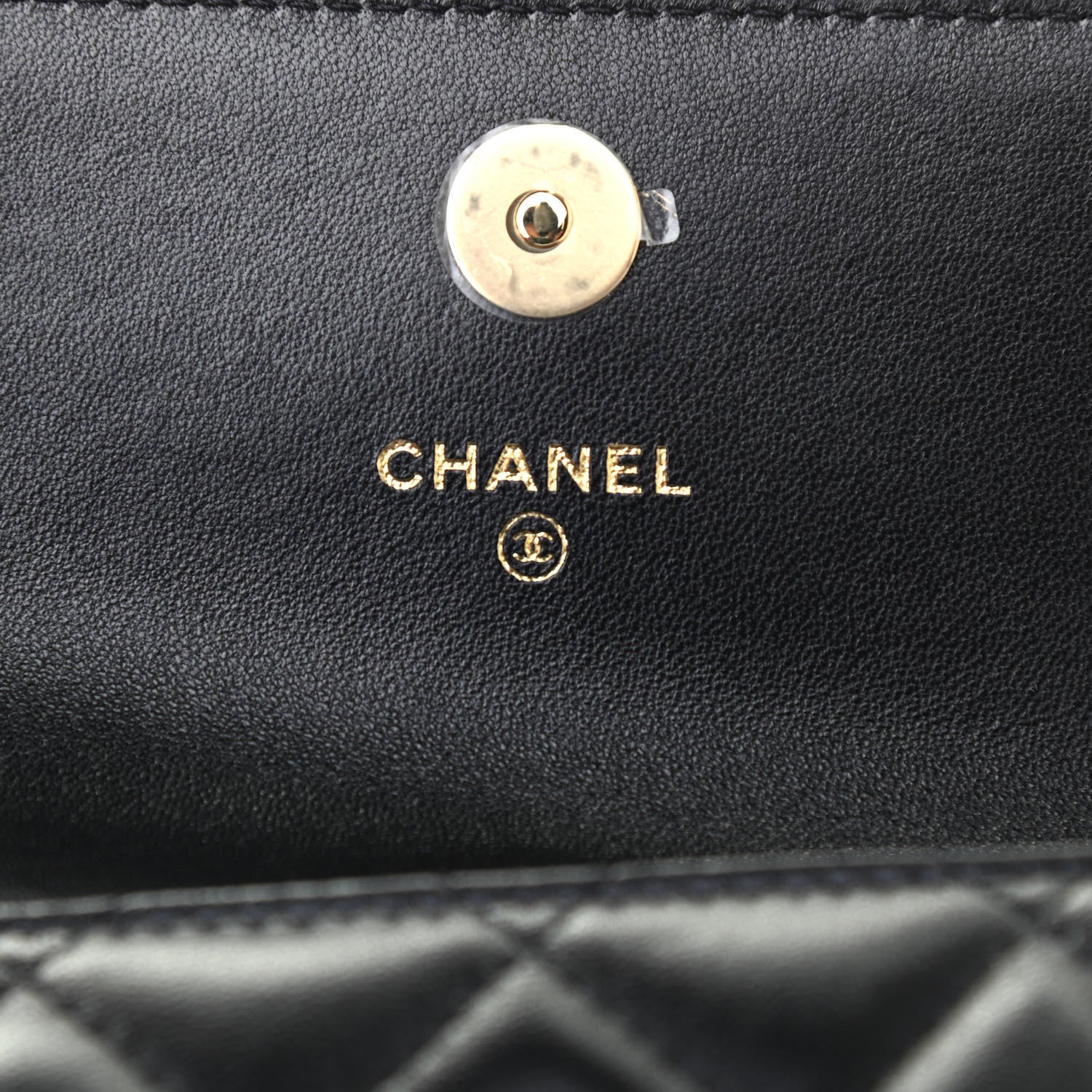 Chanel Lambskin Quilted CC Hook Card Holder Black 6 of 8