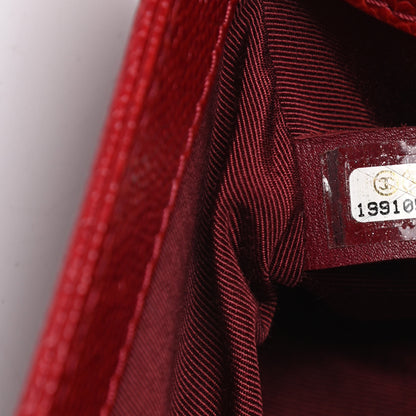 Chanel Caviar Quilted Small Boy Flap Dark Red 7 of 12