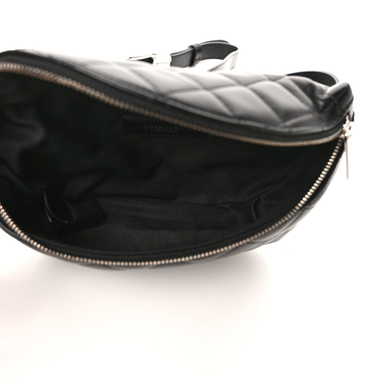 Chanel Lambskin Quilted Waist Belt Bag Black 5 of 9