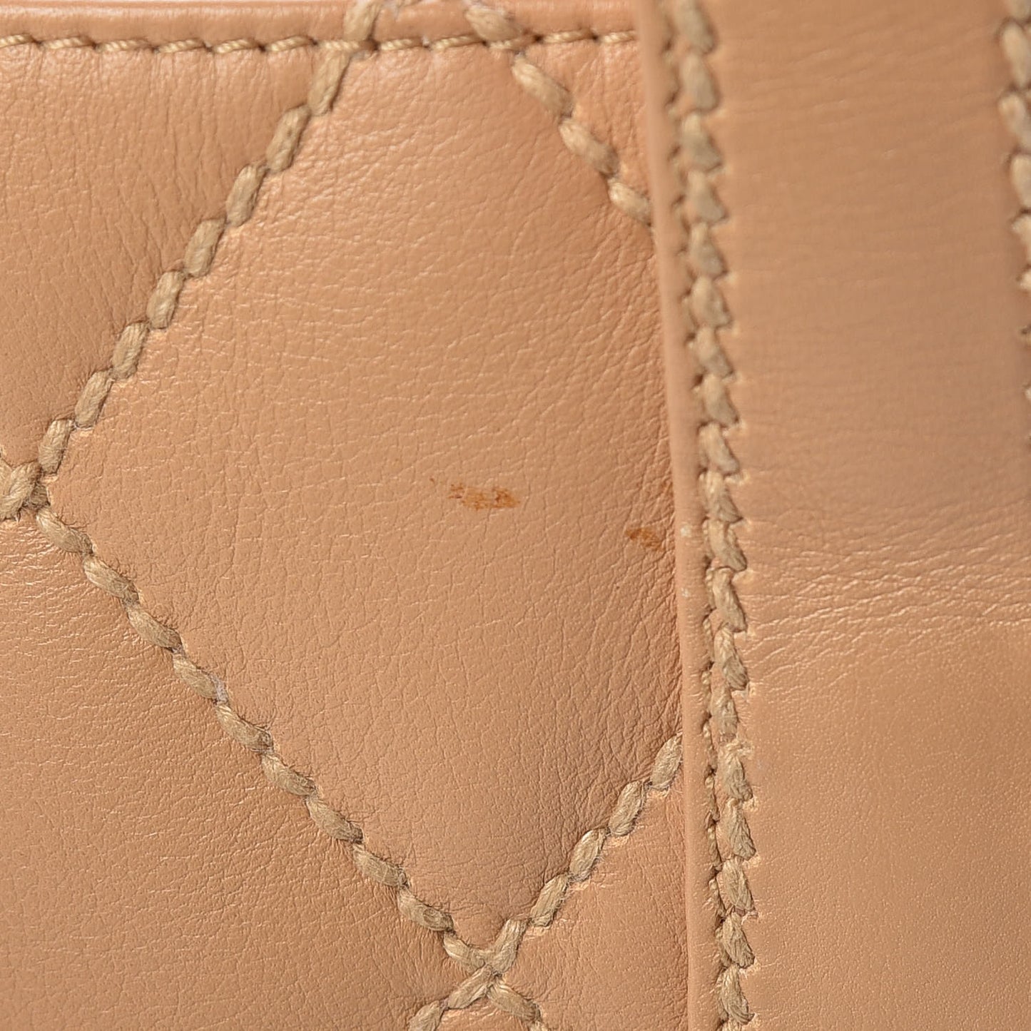 Calfskin Wild Stitch Tote Beige