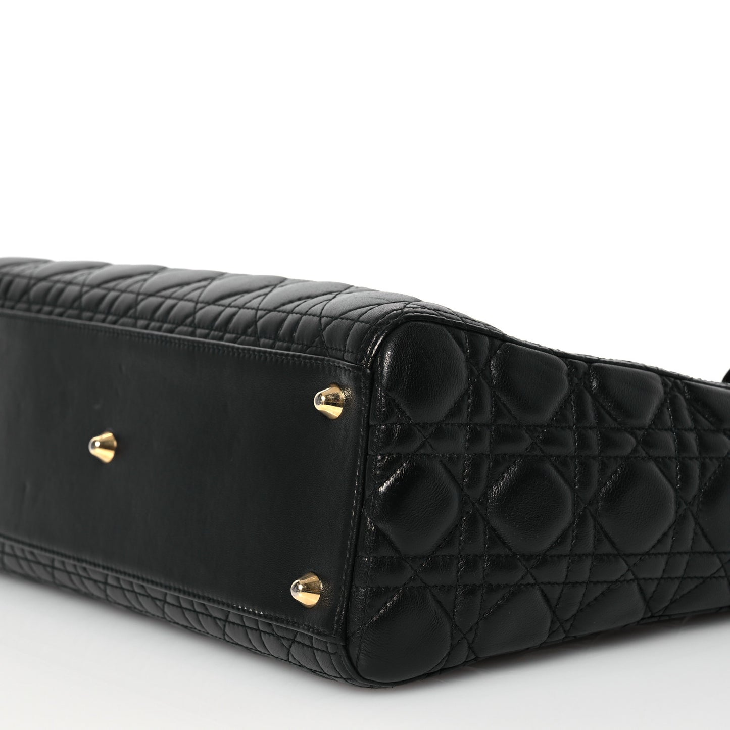 Lambskin Cannage Large Lady Dior Black