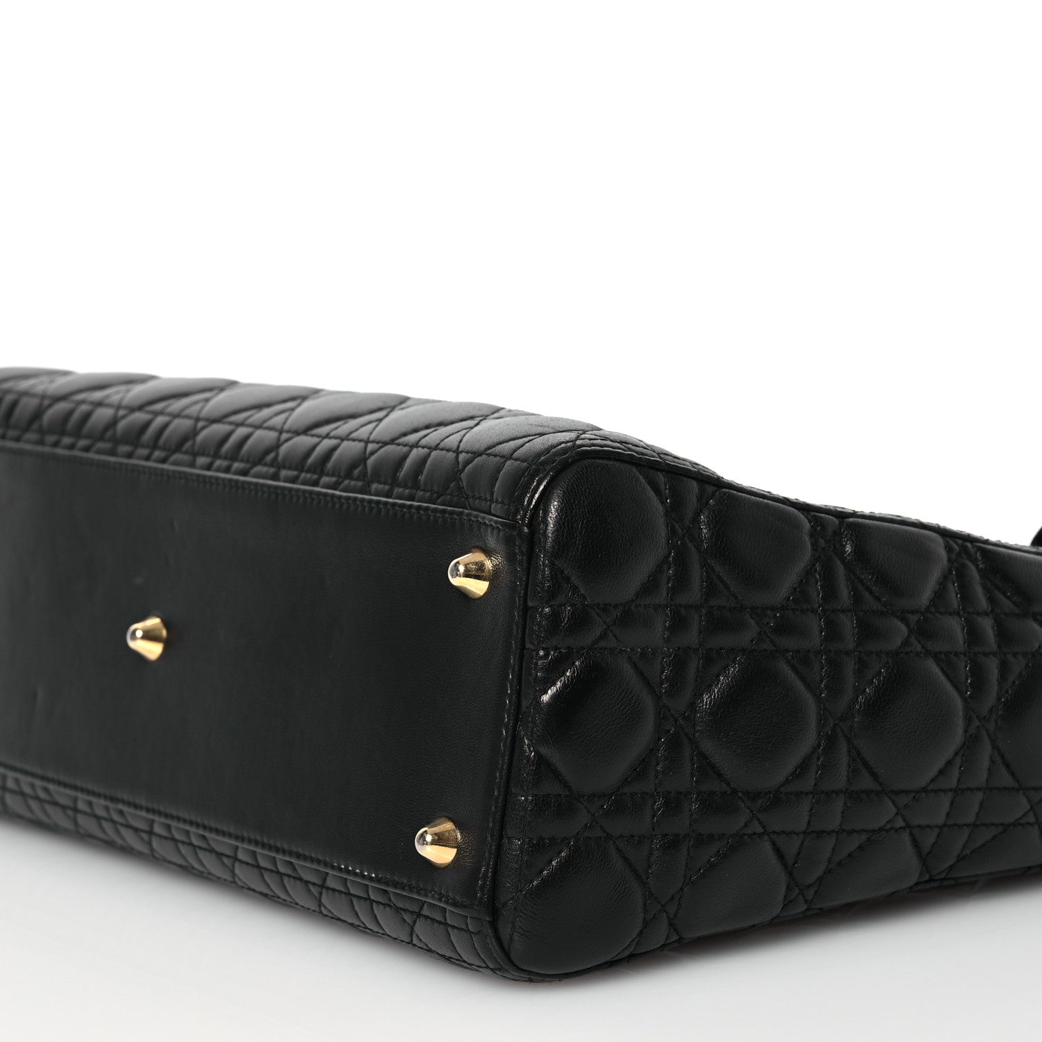 Christian Dior Lambskin Cannage Large Lady Dior Black 10 of 10