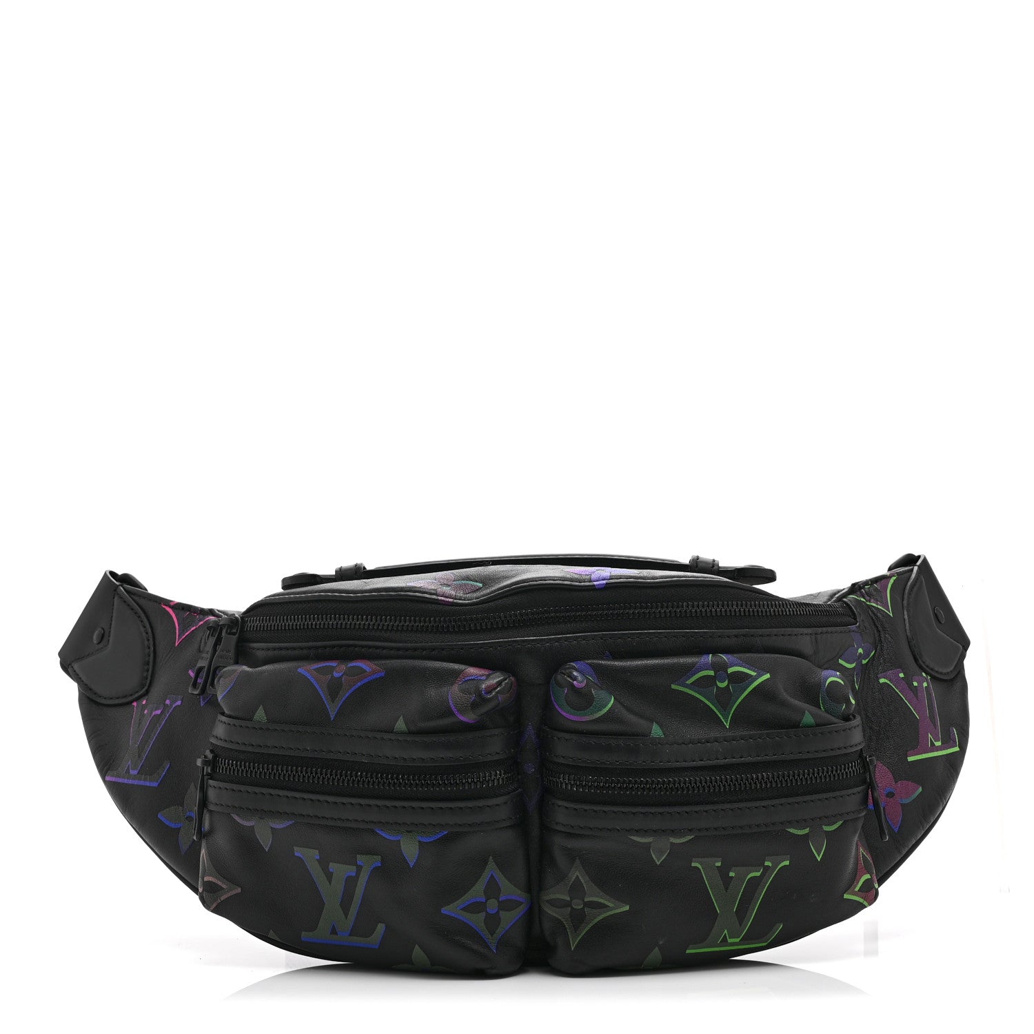 Louis Vuitton Calfskin Monogram Spotlight Comet Bumbag Black Borealis 1 of 9
