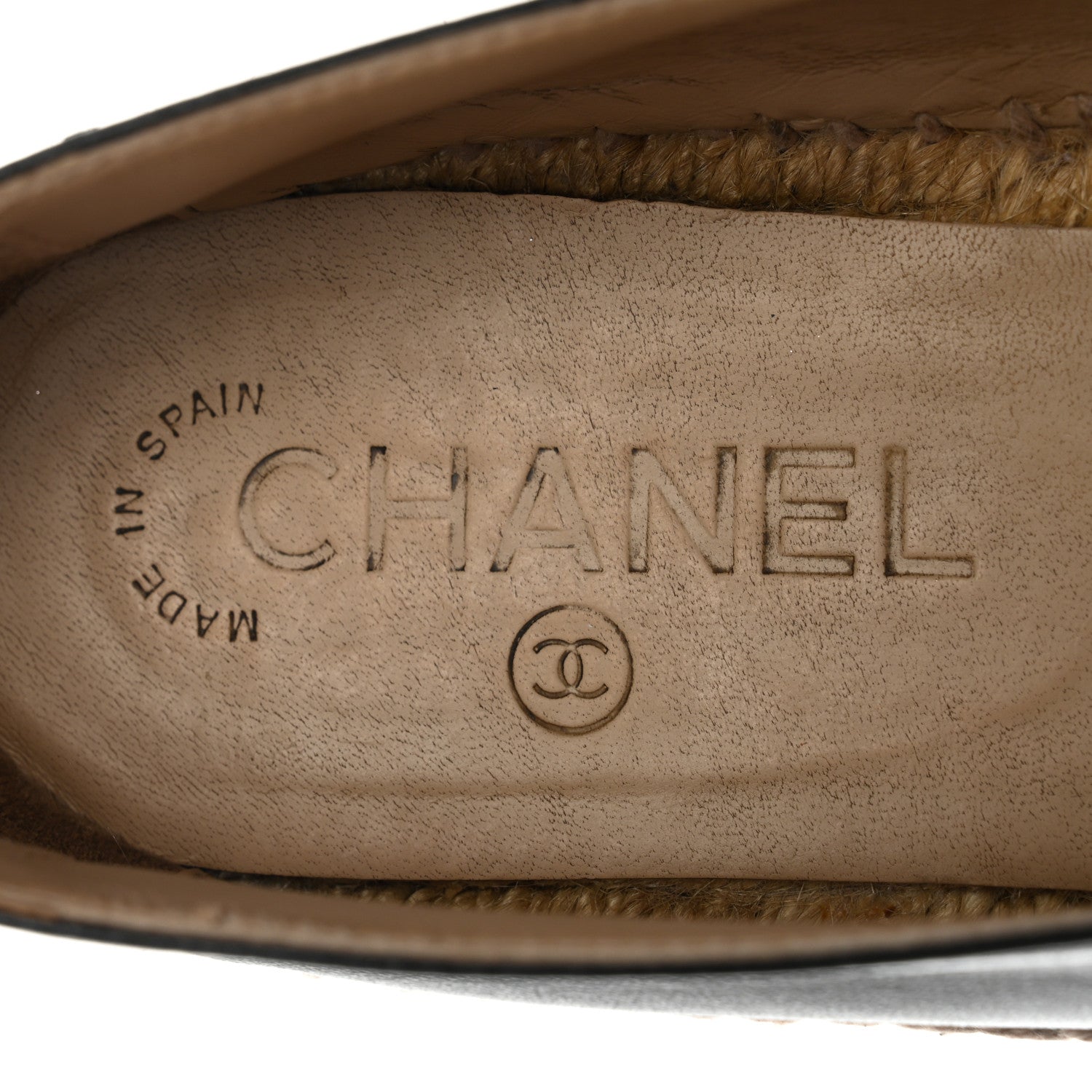 Chanel Lambskin CC Espadrilles 40 Black 7 of 10