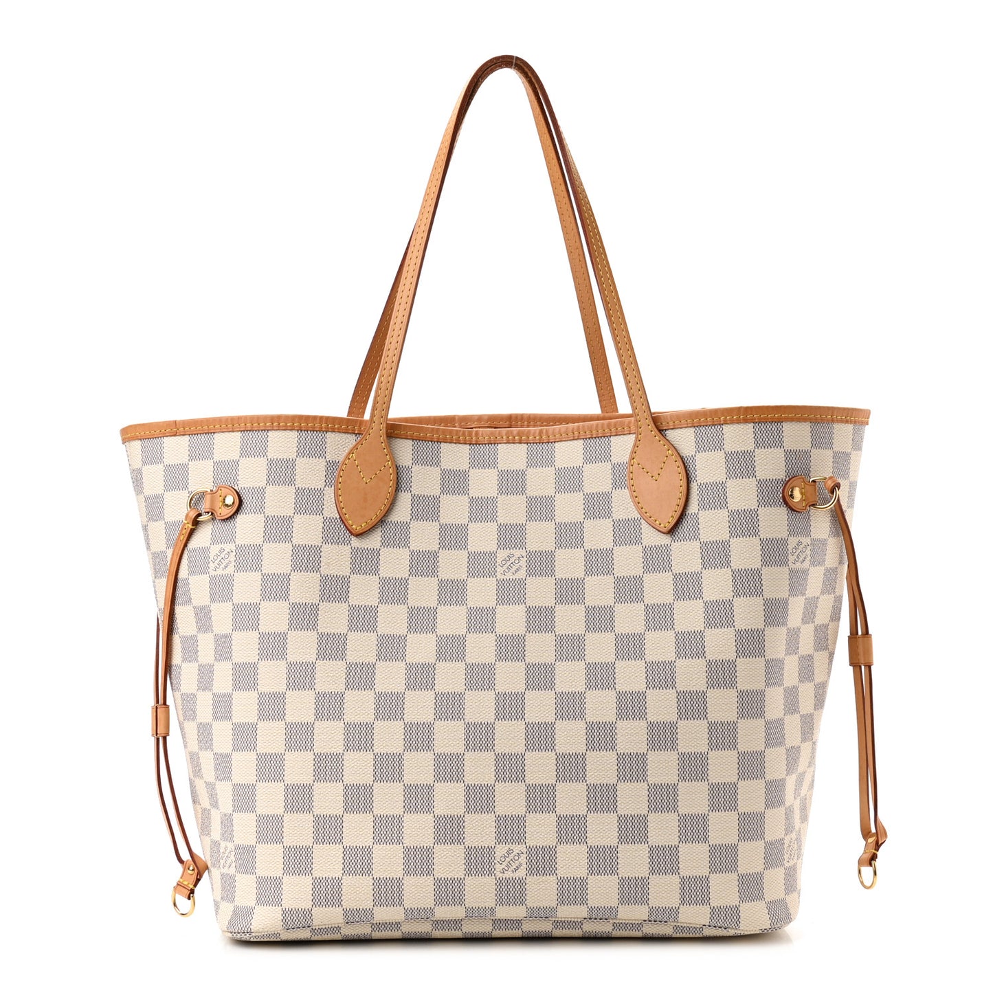 Damier Azur Neverfull MM Rose Ballerine