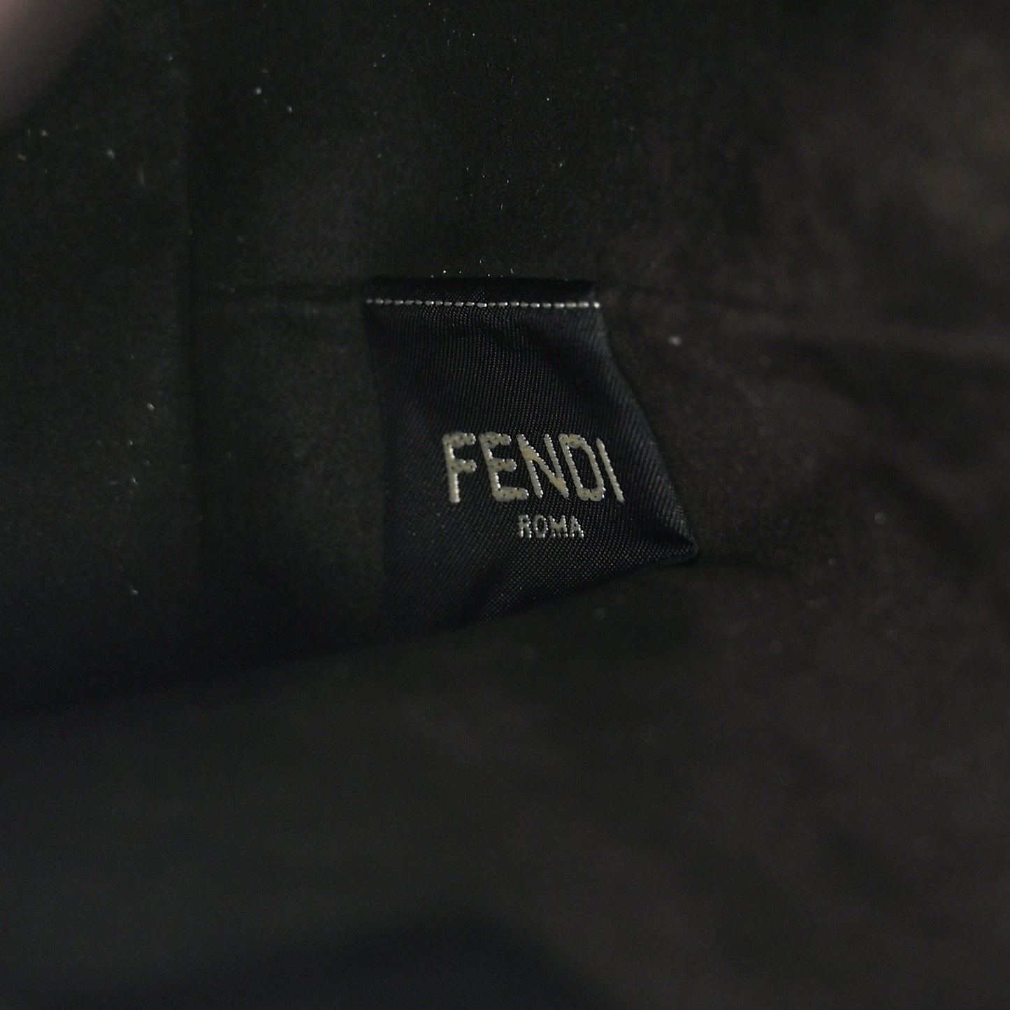 Chenille Vitello F is Fendi Micro FF Mini Mon Tresor Bucket Bag Rosso Roma