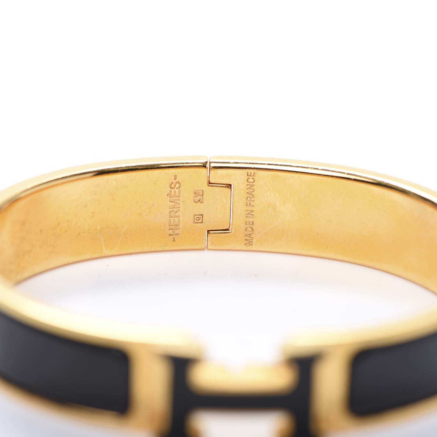 Hermes Enamel Narrow Clic Clac H Bracelet PM Black 4 of 5