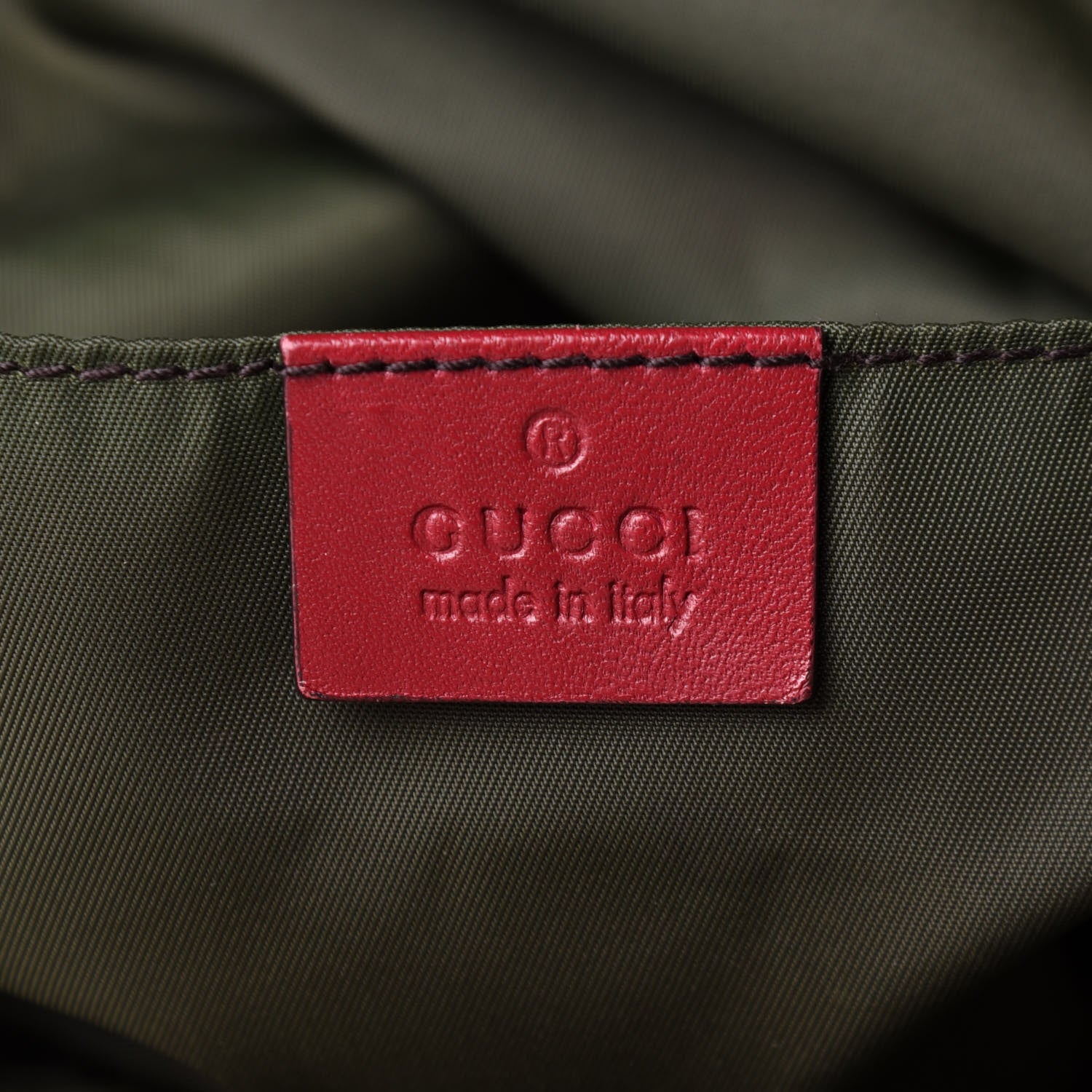 Gucci GG Monogram Medium Web Handle Vertical Tote Red 5 of 9