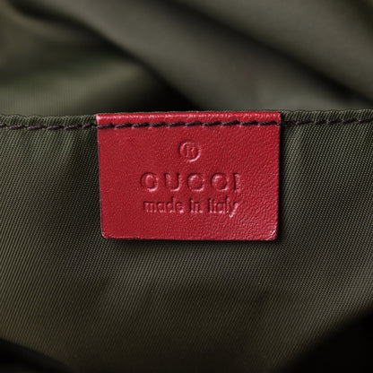 Gucci GG Monogram Medium Web Handle Vertical Tote Red 5 of 9