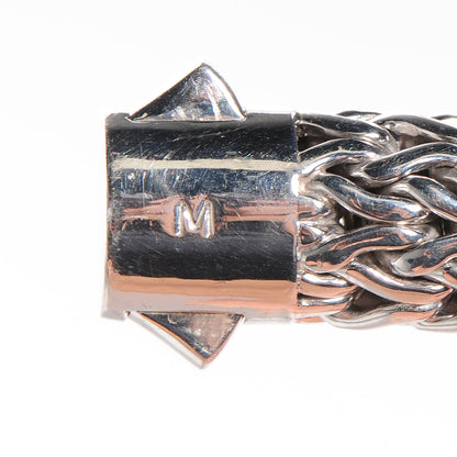 John Hardy Sterling Silver 18K Gold Pave Diamonds Large Classic Chain Clasp Bracelet size Medium 6 of 6