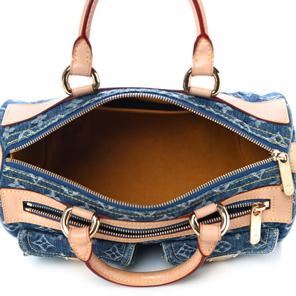 Louis Vuitton Monogram Denim Neo Speedy Blue 5 of 13