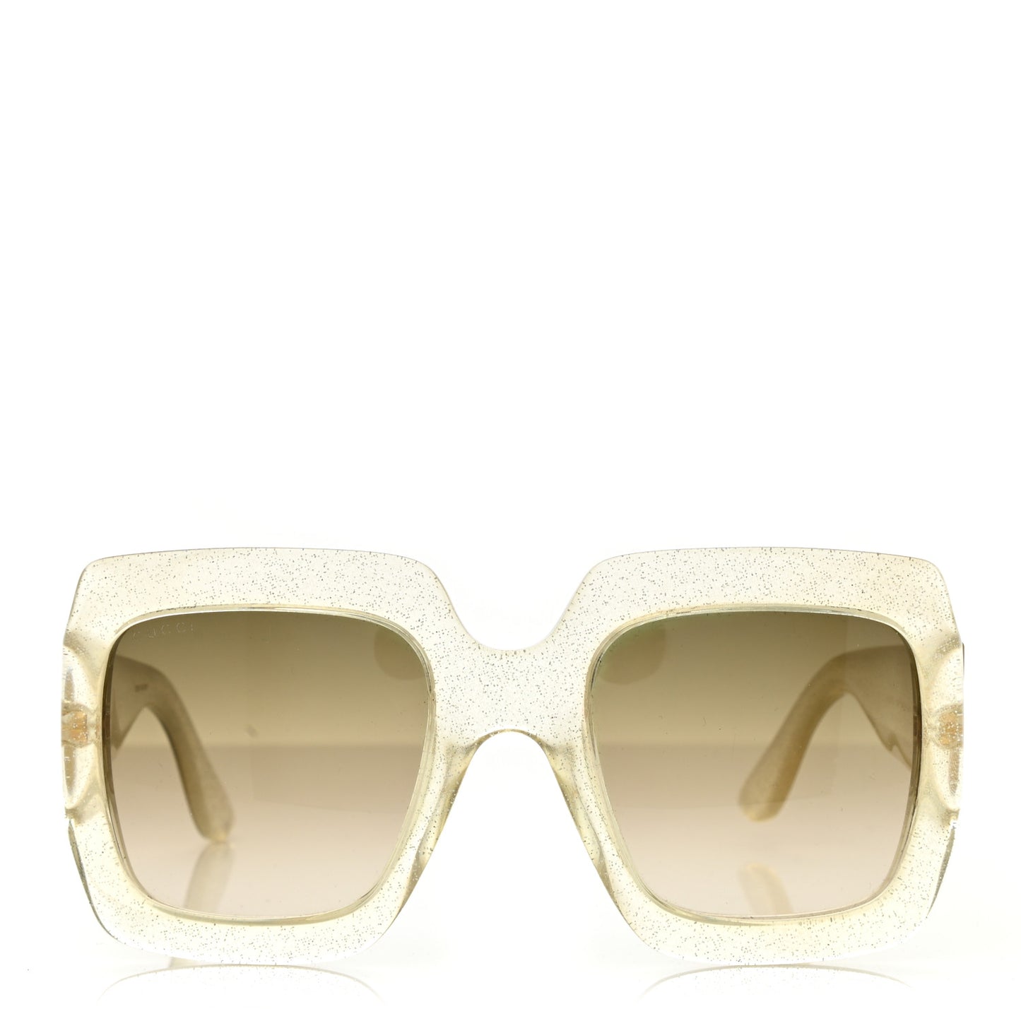 Glitter Acetate Square Frame Sunglasses GG0053S Silver