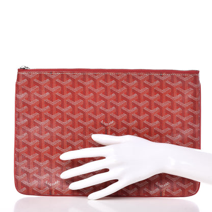 Goyard Goyardine Senat Pochette MM Red 2 of 10