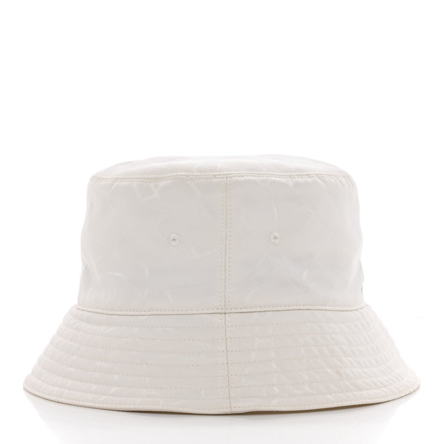 Polyester Logo Bucket Hat M White