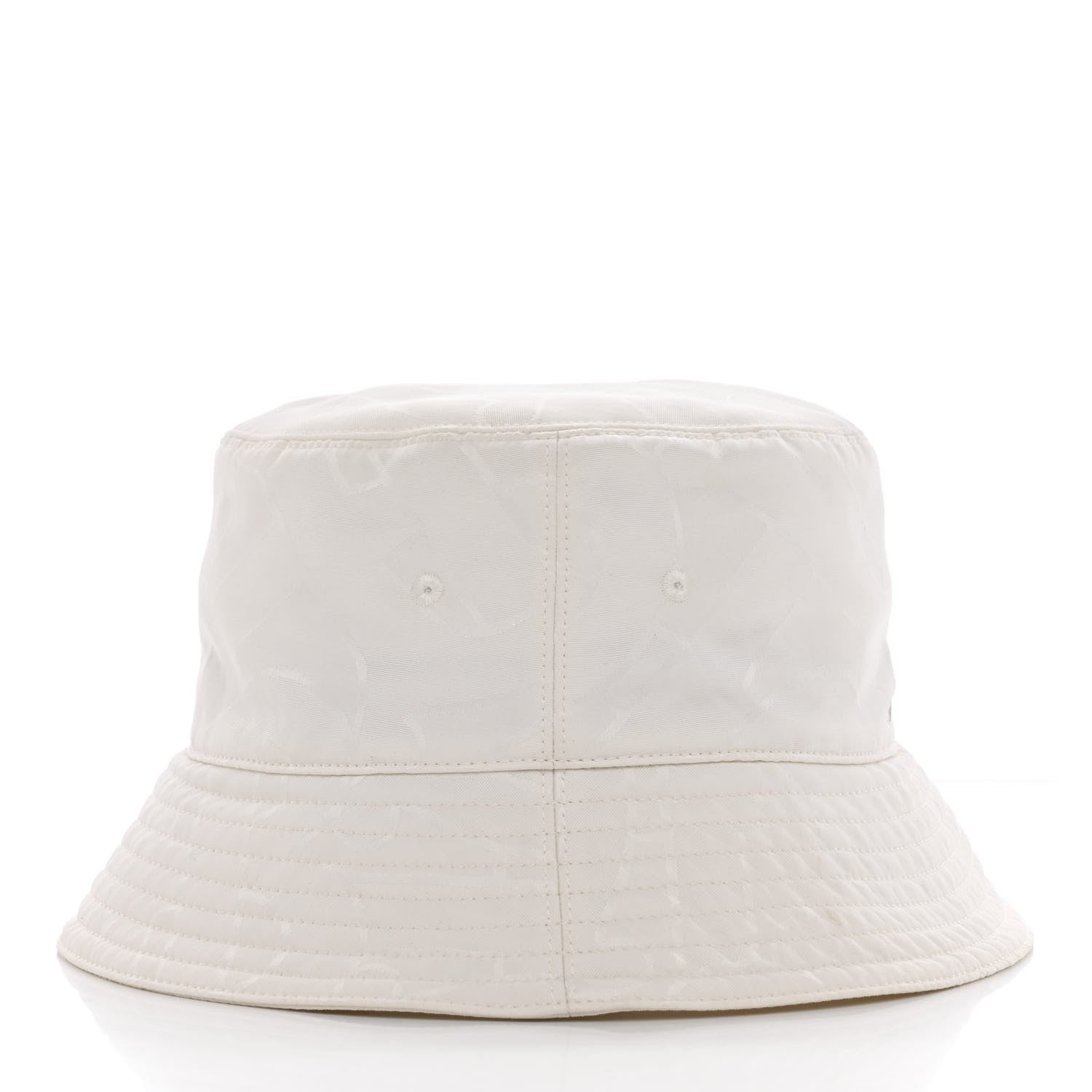 Burberry Polyester Logo Bucket Hat M White 5 of 8