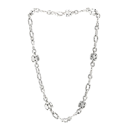 John Hardy Sterling Silver Kali Dot Bead Square Station Necklace 3 of 4