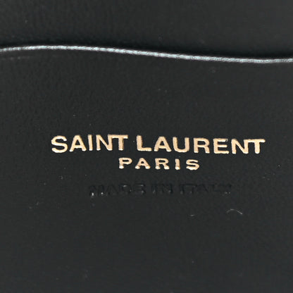 Saint Laurent Grain De Poudre Matelasse Monogram Mini Lou Camera Bag Black 6 of 10