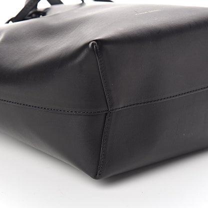 Mansur Gavriel Calfskin Mini Bucket Bag Black Royal Blu 8 of 10