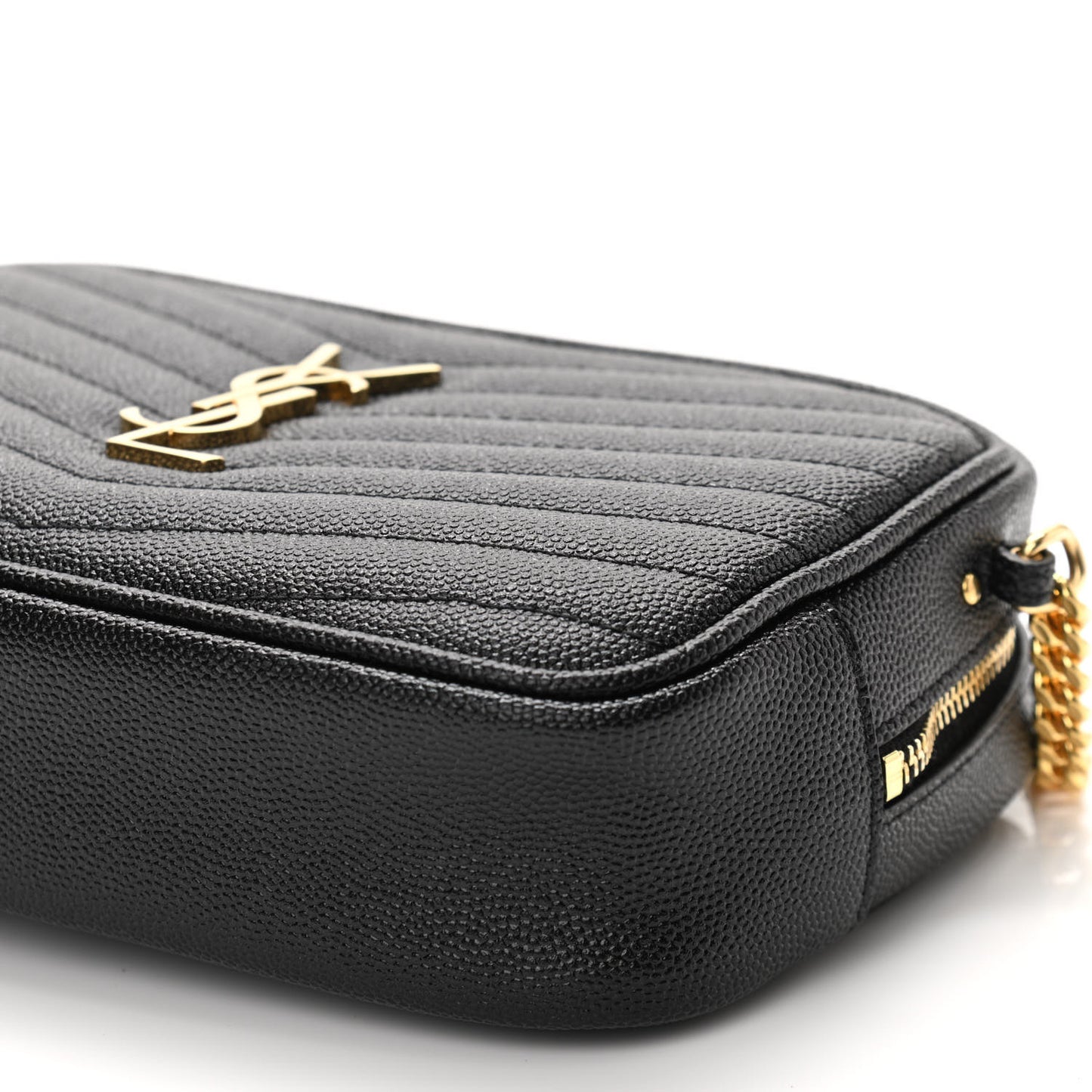 Grain De Poudre Matelasse Monogram Mini Lou Camera Bag Black