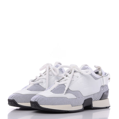 Hermes Calfskin Womens Athlete Sneakers 37 White Multicolor 2 of 10