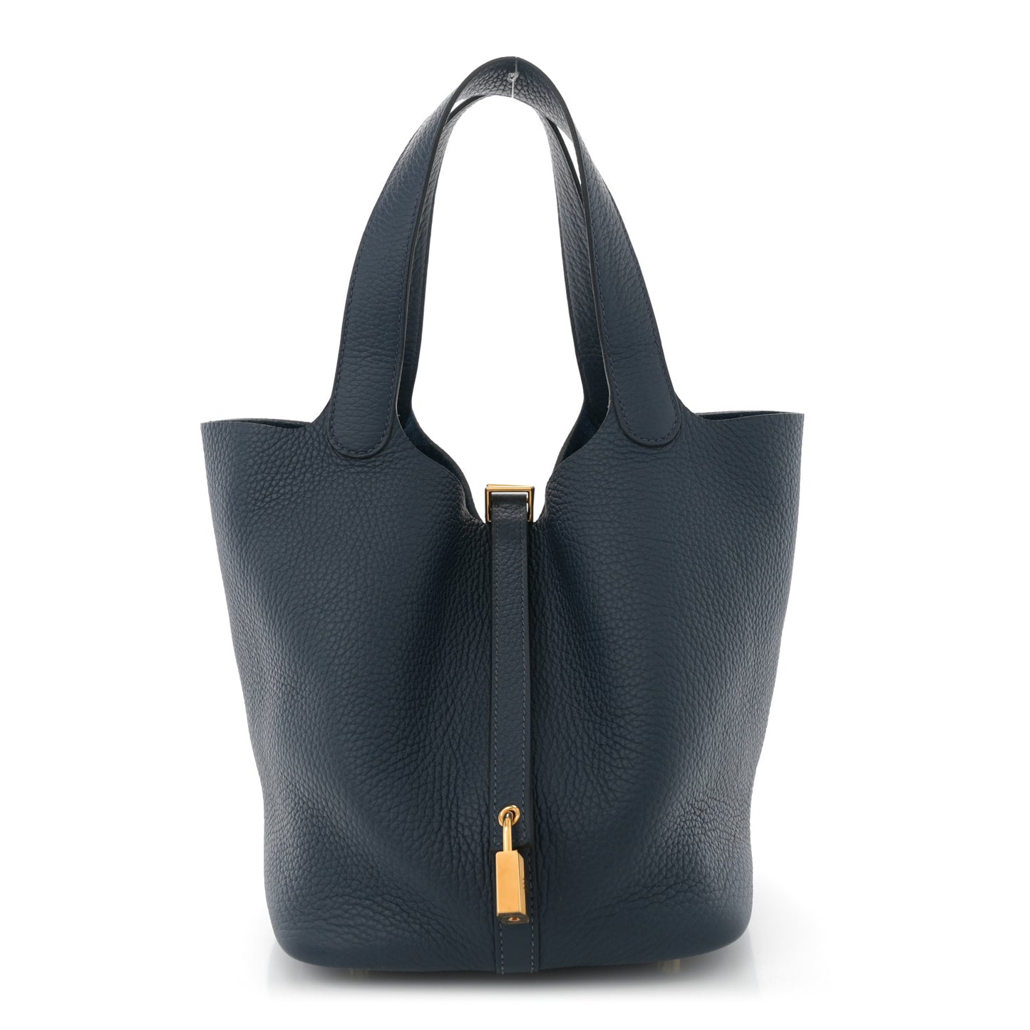 Taurillon Clemence Picotin Lock 22 MM Bleu De Prusse