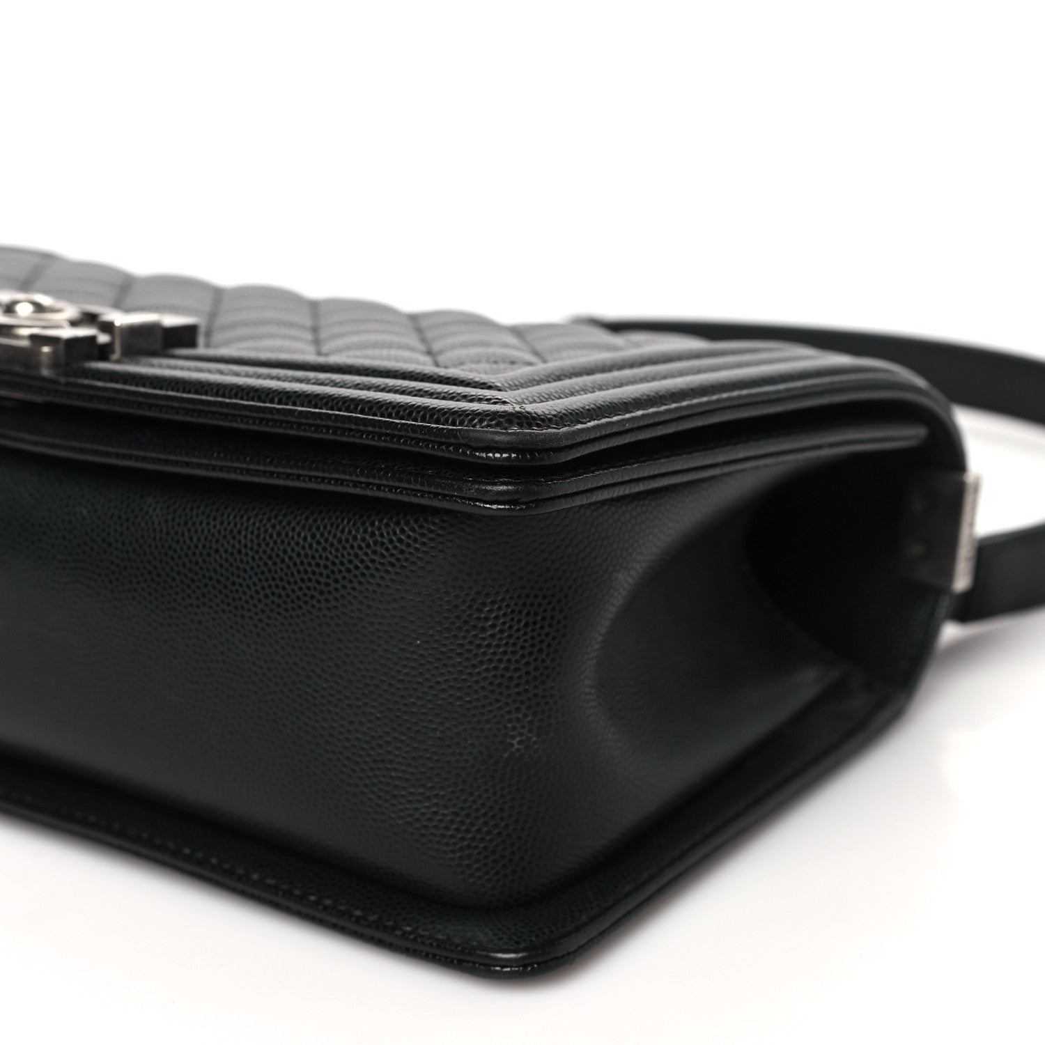 Chanel Caviar Quilted Medium Boy Flap Black 10 of 11