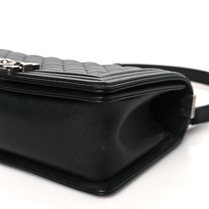 Chanel Caviar Quilted Medium Boy Flap Black 10 of 11
