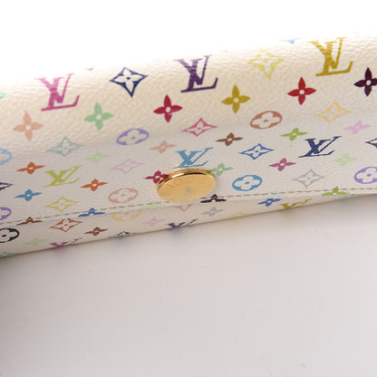 Louis Vuitton Monogram Multicolor Sarah Wallet White Litchi 14 of 14