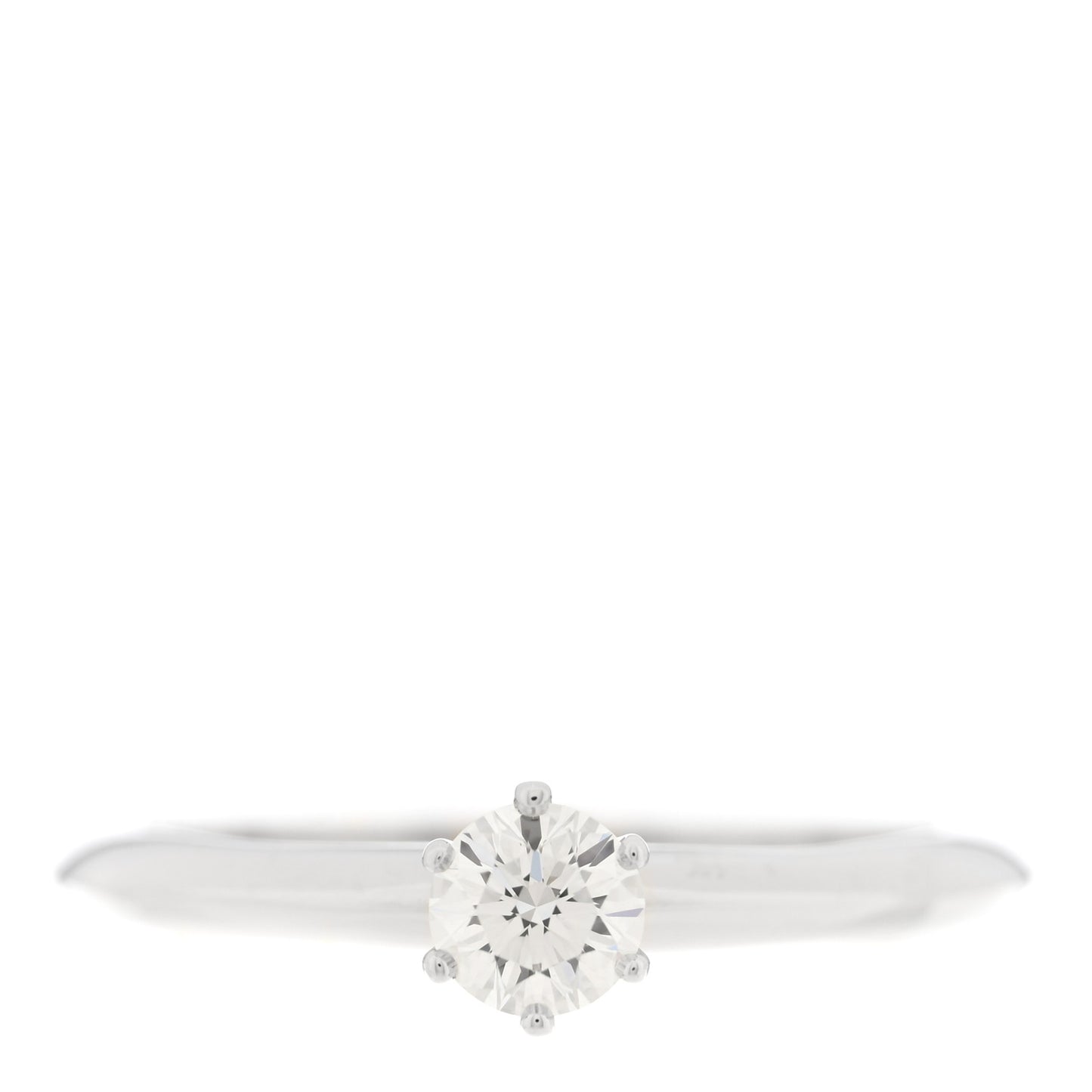 Platinum Diamond .25ct Solitaire Engagement Ring 51 5.75