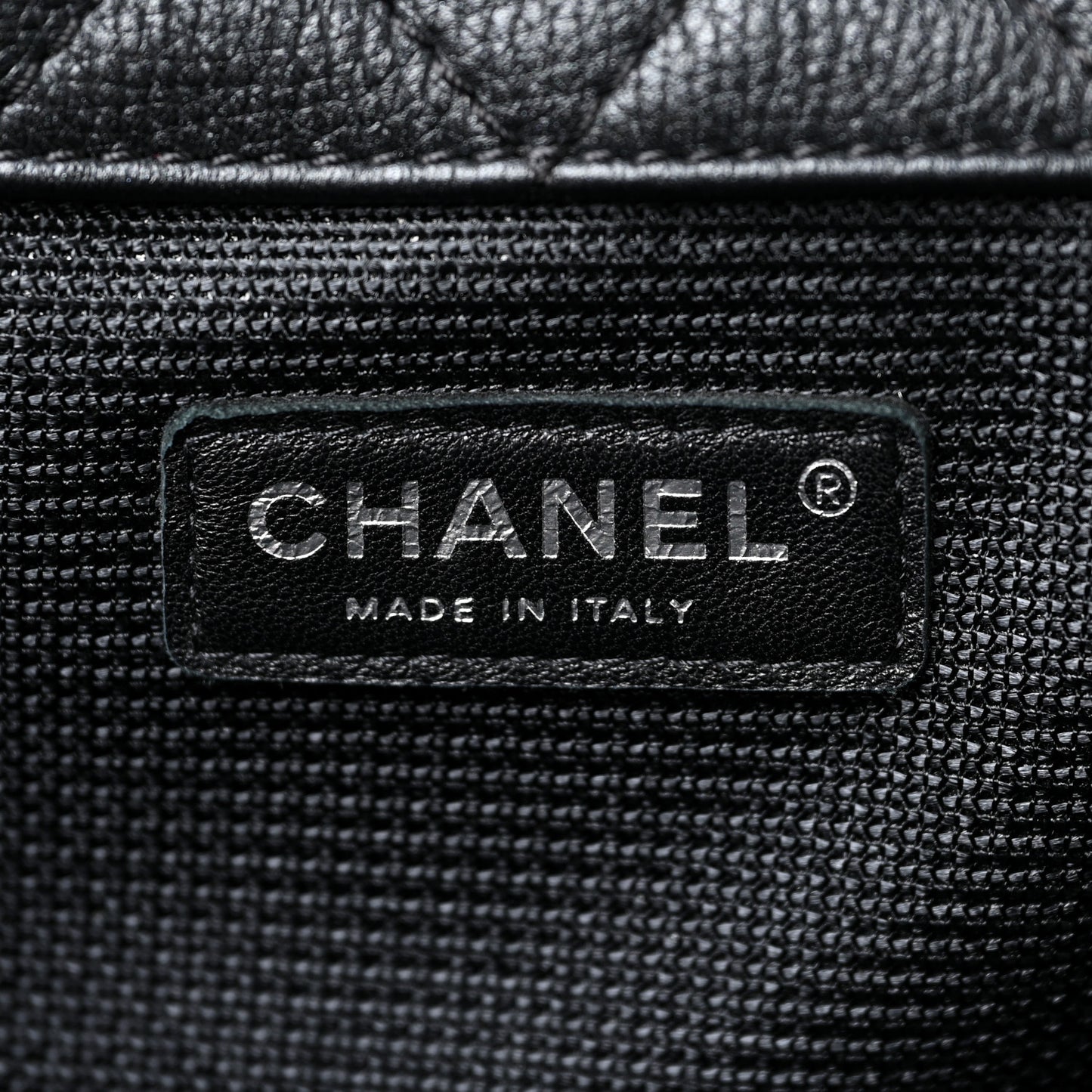 Calfskin Quilted XXL Travel Flap Bag Black
