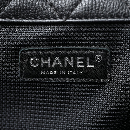 Chanel Calfskin Quilted XXL Travel Flap Bag Black 6 of 10