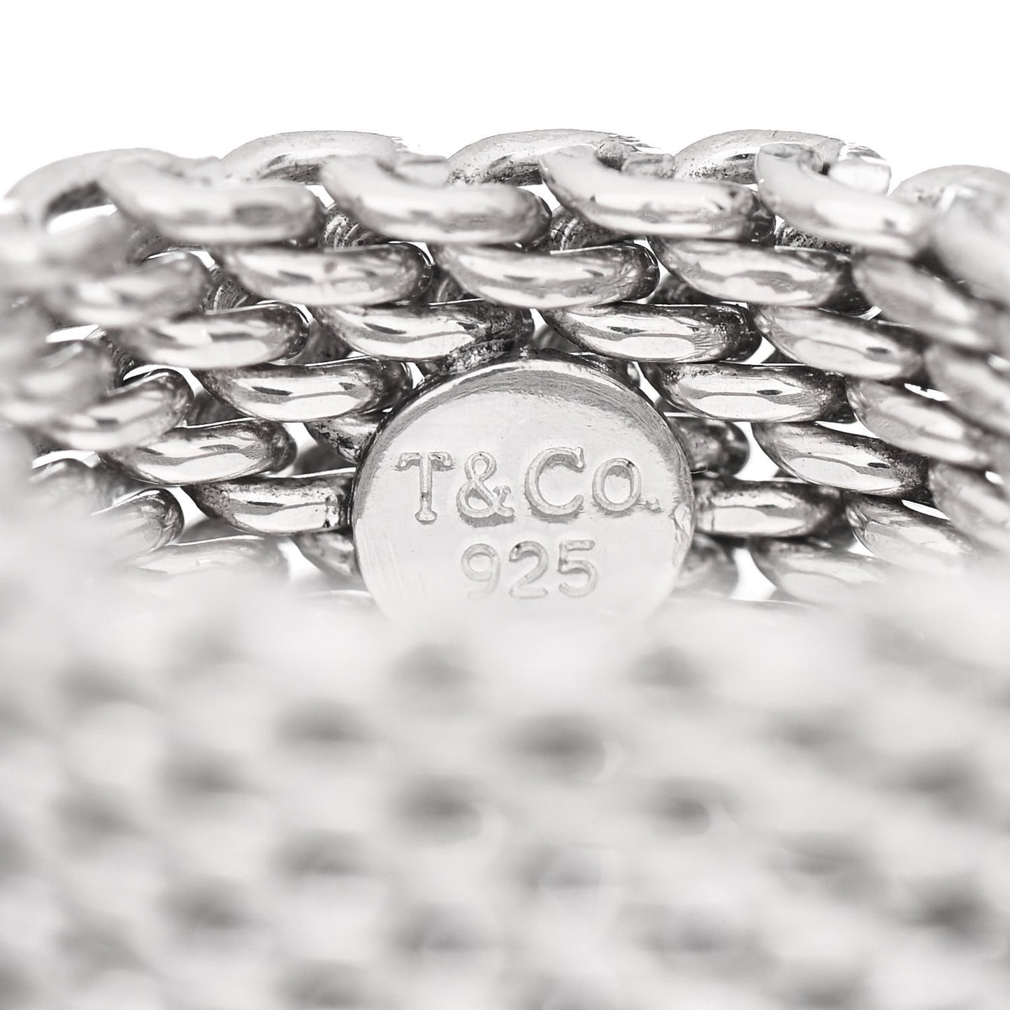 Sterling Silver Somerset Mesh Ring 49 5