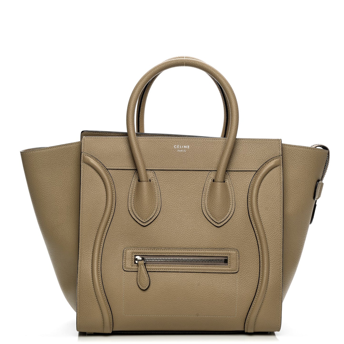 Drummed Calfskin Mini Luggage Dune
