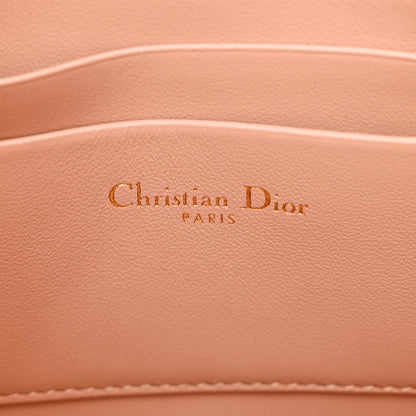 Christian Dior Lambskin Macrocannage Large Caro D-Every Pouch Rose Des Vents 6 of 11