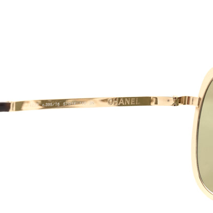 Chanel Metal Mirrored Pilot Summer Sunglasses 4223 Gold 5 of 8