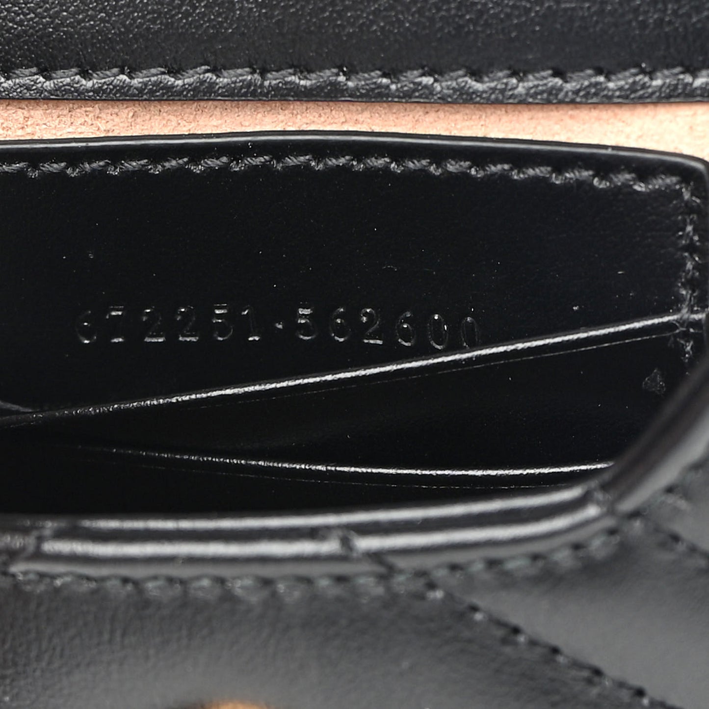 Calfskin Matelasse Mini GG Marmont Crossbody Bag Black