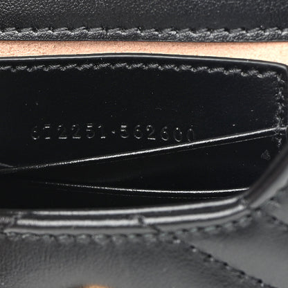 Gucci Calfskin Matelasse Mini GG Marmont Crossbody Bag Black 7 of 12
