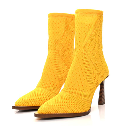 Fendi Technical 3D Mesh FFrame Ankle Boots 38 Reggae 3 of 8