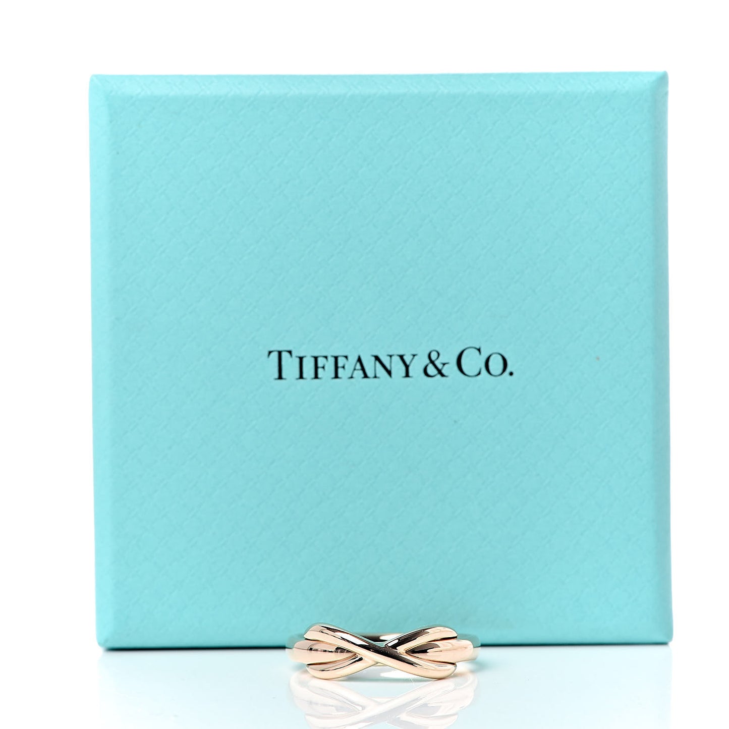 18K Rose Gold Infinity Ring 50 5.25