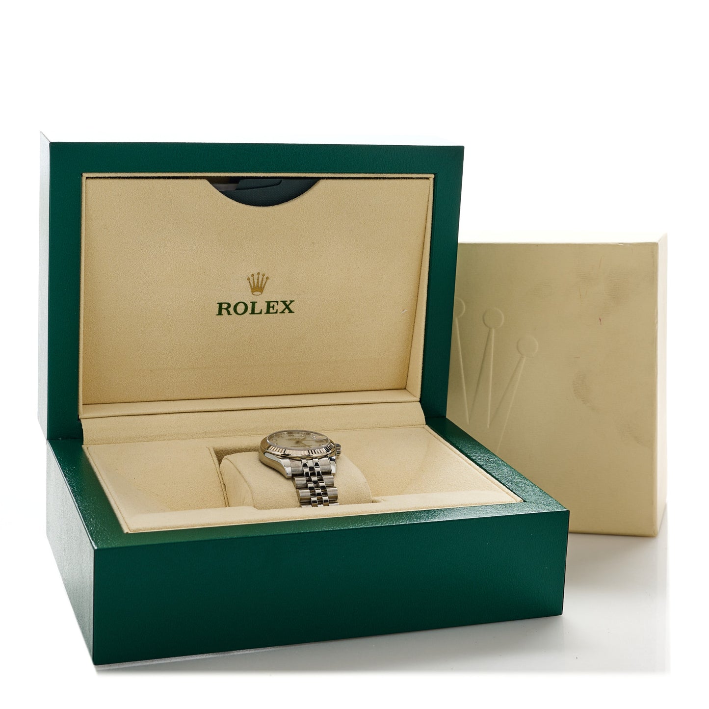 Stainless Steel 18K White Gold Diamond Mother of Pearl 31mm Oyster Perpetual Datejust Watch 178274