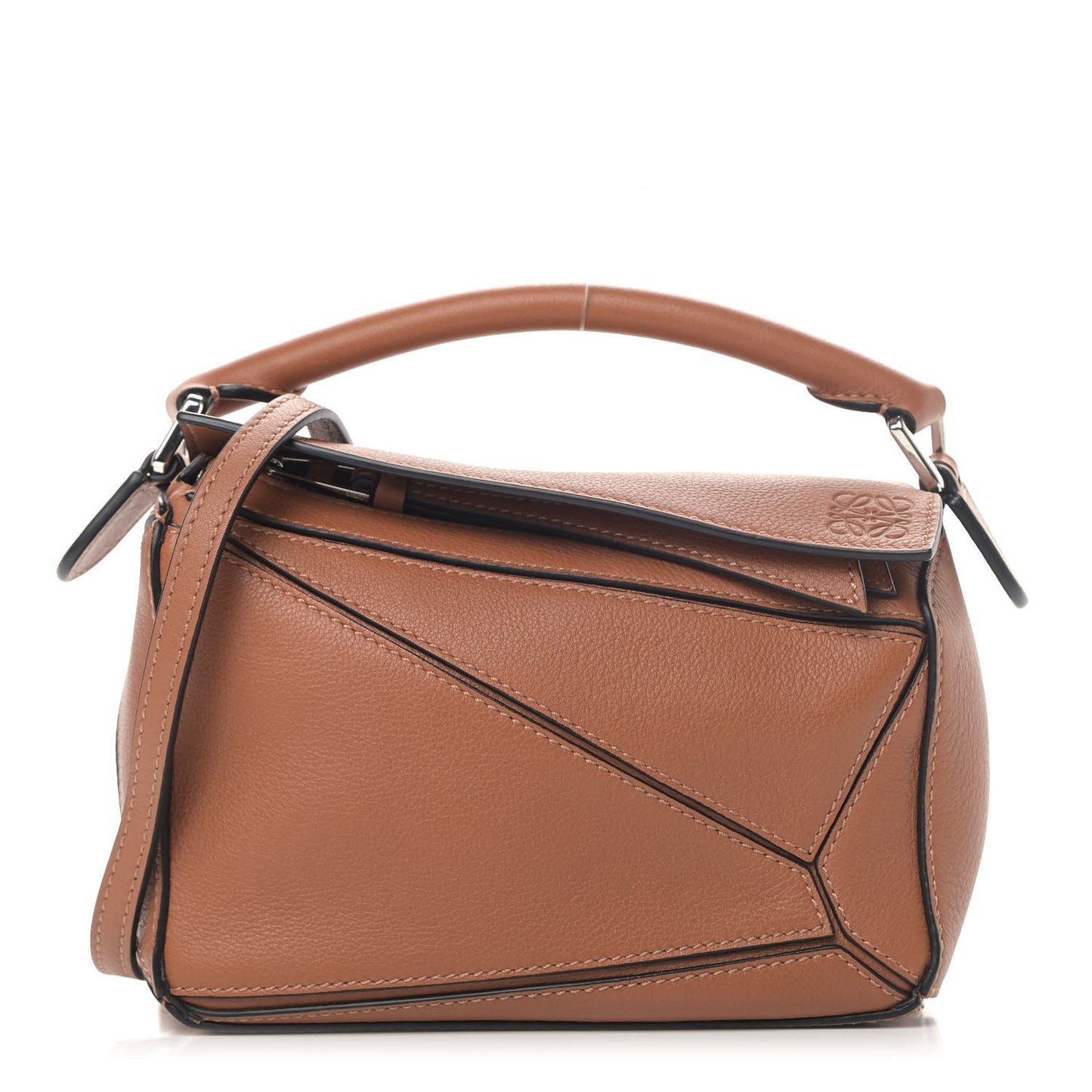 Calfskin Mini Puzzle Bag Tan