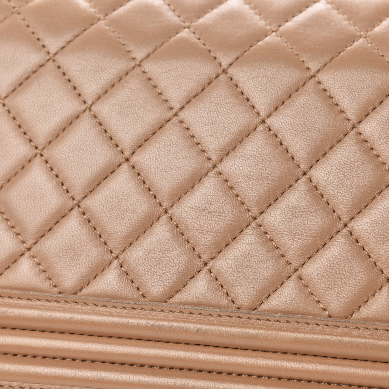 Chanel Lambskin Quilted Medium Boy Flap Beige 10 of 15