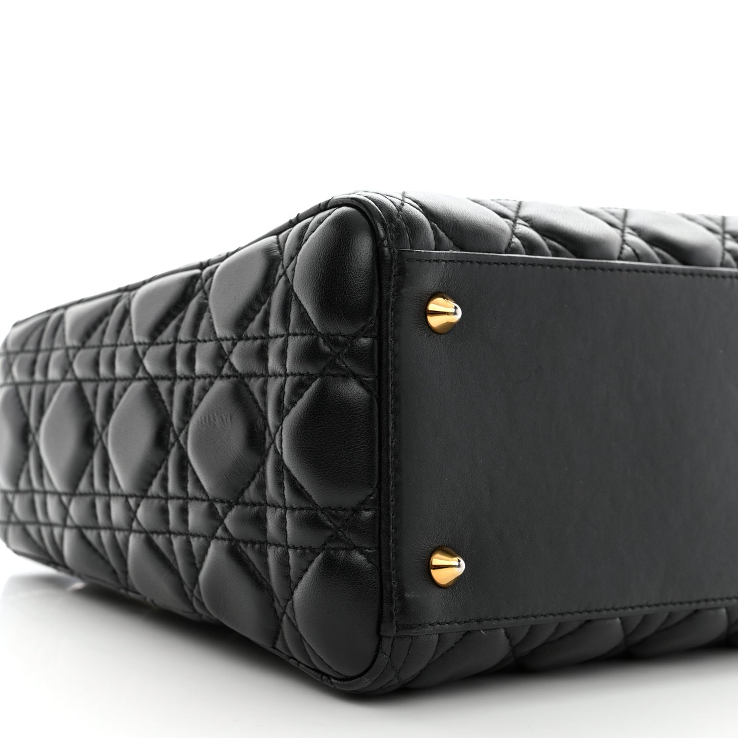 Lambskin Cannage Medium Lady Dior Black