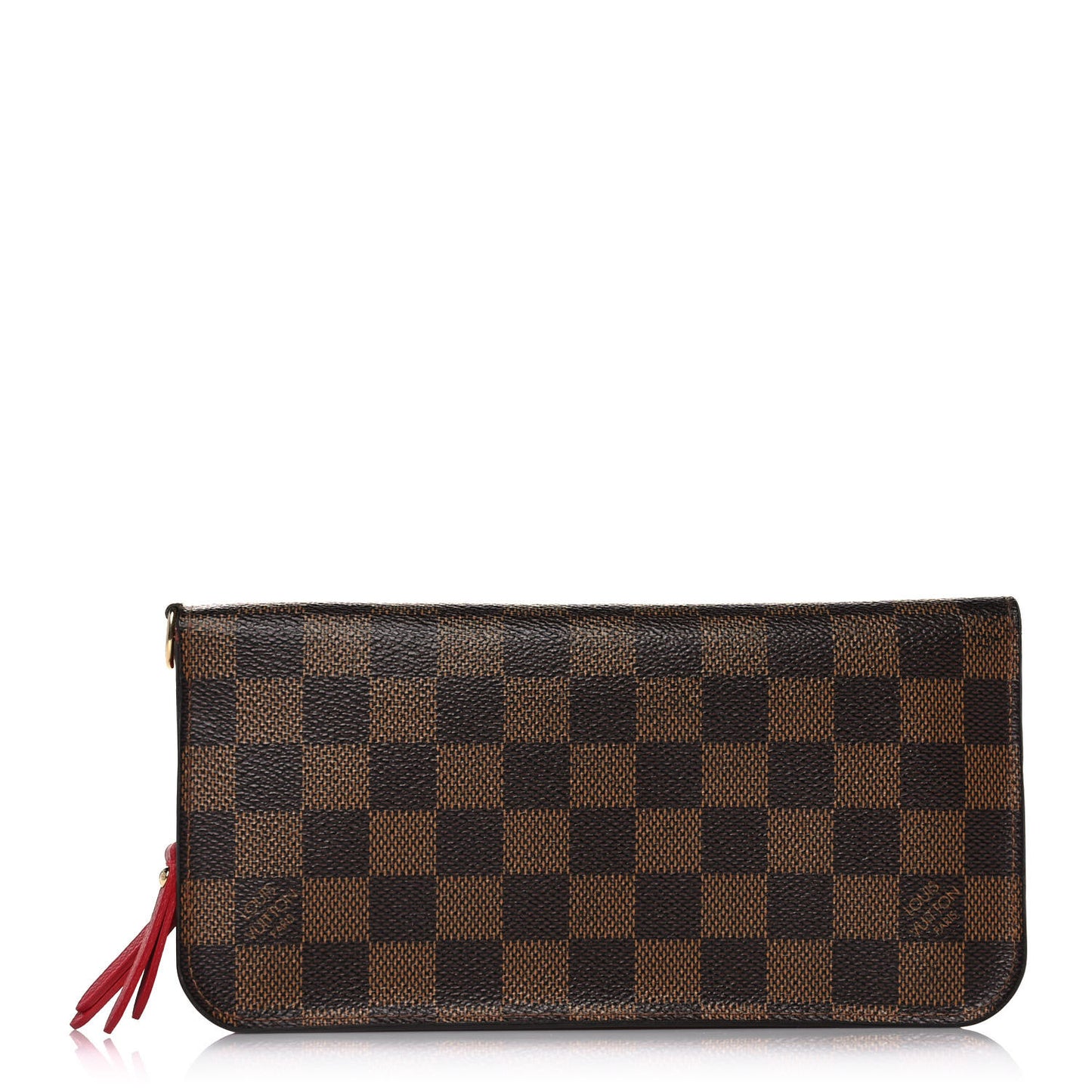 Damier Ebene Insolite Wallet Rouge
